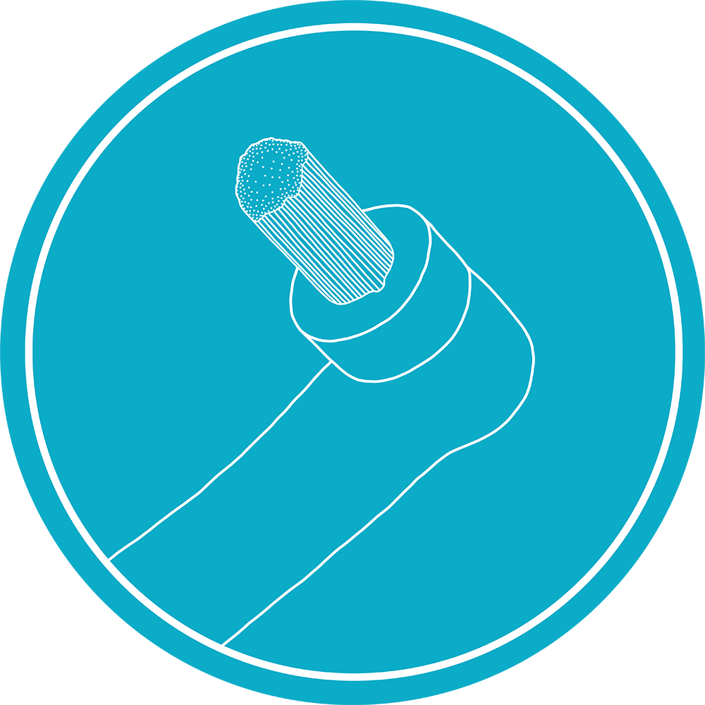 EW-STL3 Single Tuft Brush - Bras long