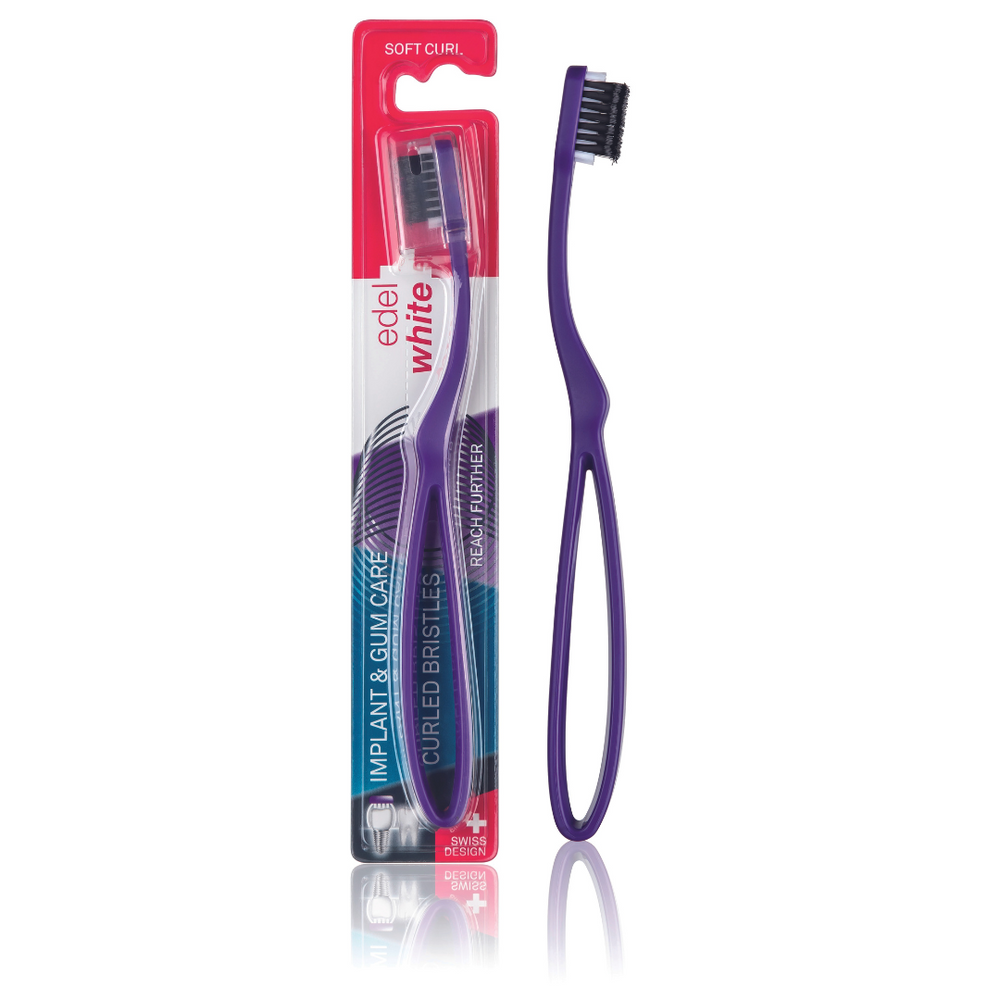 CleanCurl 3D Brosse à dents pour Implants, bagues et prothèses
